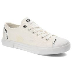 Białe Trampki Big Star Damskie Wygodne Obuwie. Białe trampki BIG STAR, bez wzorów, ze skóry, retro, bez zapięcia. Za 79.00 zł.