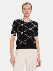 Rinascimento Sweter CFM0011924003 Czarny Regular Fit. Czarne swetry Rinascimento, l, bez wzorów, z syntetyku, bez ramiączek. Za 339.99 zł.