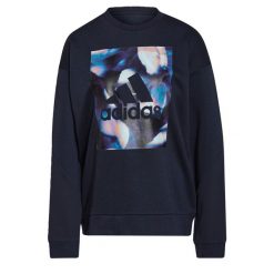 Bluza damska adidas U4U Soft Knit Swe. Niebieskie bluzy adidas, xs, bez wzorów, bez kaptura, na fitness i siłownię. Za 99.00 zł.