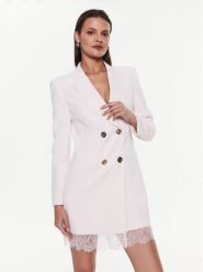 Pinko Sukienka koktajlowa Rafael 100050 A0GL Różowy Regular Fit. Czerwone sukienki Pinko, bez wzorów, z syntetyku, wizytowe, bez kołnierzyka, bez ramiączek. Za 1,459.00 zł.