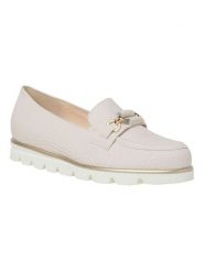 HASSIA Skórzane mokasyny "Pisa" w kolorze kremowym rozmiar: 37. Brązowe mokasyny HASSIA, bez wzorów. Za 434.99 zł.