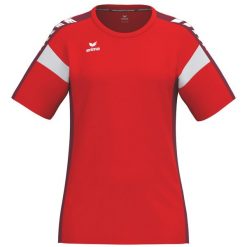 Koszulka Erima Celebrate 125 Function czerwona. Czerwone t-shirty sportowe Erima, bez wzorów, z materiału, bez ramiączek, na fitness i siłownię. Za 151.81 zł.