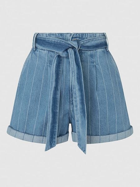 Pepe Jeans Szorty dżinsowe w kolorze niebieskim rozmiar: W26. Niebieskie szorty Pepe Jeans, bez wzorów, z jeansu. Za 122.38 zł.