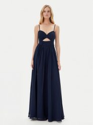Hey Kyla Sukienka wieczorowa 5AH025HK Granatowy Slim Fit. Niebieskie sukienki Hey Kyla, bez wzorów, z syntetyku, wizytowe, bez kołnierzyka, bez ramiączek. Za 1,019.00 zł.