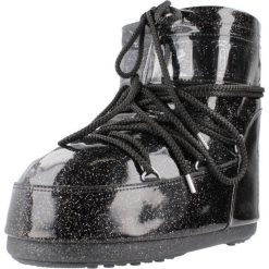 Buty Moon Boot Model Mb Icon Low Glitter Kolor Czarny. Czarne buty treningowe Moon Boot, bez wzorów, z tkaniny, bez zapięcia. Za 999.00 zł.