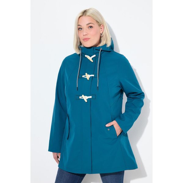 Damskie Kurtka softshell HYPRAR hydrofobowa podszewka z polaru kaptur. Niebieskie kurtki przejściowe sportowe Ulla Popken, plus size, bez wzorów, z elastanu, bez kaptura, trekkingowe. Za 480.99 zł.