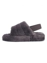 ISLAND BOOT Kapcie "Poppy" w kolorze szarym rozmiar: 37. Szare kapcie Island Boot, bez wzorów. Za 88.23 zł.