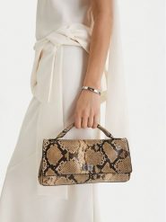 GINO ROSSI Torebka EO-LDA8808 Beżowy. Brązowe torebki klasyczne Gino Rossi, bez wzorów, z materiału, bez dodatków. Za 249.99 zł.