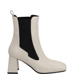 BOTKI NA OBCASIE 3251 NAPPA GHIAC. Botki Venezia, bez wzorów, ze skóry, bez obcasa, na obcasie, bez zapięcia. Za 289.00 zł.