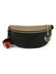 Mia Tomazzi Skórzana saszetka "Perugino" w kolorze beżowo-czarnym - 23 x 13 x 2 cm rozmiar: onesize. Brązowe nerki i saszetki Mia Tomazzi, bez wzorów, z materiału, sportowe, bez dodatków. Za 173.99 zł.