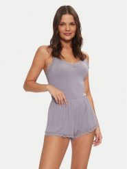 Hunkemöller Piżama 206601 Szary Regular Fit. Szare piżamy Hunkemöller, xl, bez wzorów, z syntetyku, bez kołnierzyka, bez ramiączek. Za 119.99 zł.