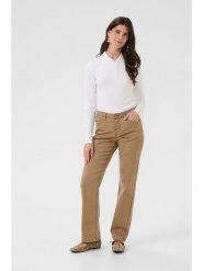 Cream Dżinsy - Comfort fit - w kolorze beżowym rozmiar: W28/L32. Brązowe jeansy Cream, l, z aplikacjami, ze skóry. Za 119.68 zł.