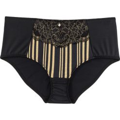 Figi wyszczuplające Premium bonprix czarno-złoty. Bielizna modelująca marki bonprix. Za 34.99 zł.