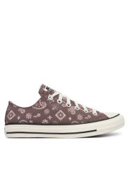 Converse Trampki Chuck Taylor All Star Paisley Pop A19186C Brązowy. Brązowe trampki Converse, bez wzorów, z materiału, retro, bez zapięcia. Za 349.99 zł.