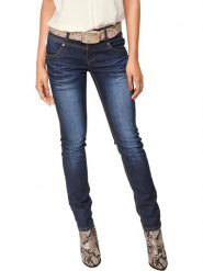 Heine Dżinsy - Slim fit - w kolorze niebieskim rozmiar: 50. Niebieskie jeansy Heine, bez wzorów. Za 113.99 zł.