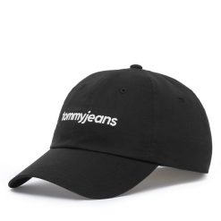 Czapka z daszkiem Tommy Hilfiger. Czarne czapki z daszkiem Tommy Hilfiger, bez wzorów. Za 129.99 zł.