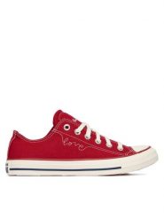 Converse Trampki Chuck Taylor All Star Hearts A19057C Czerwony. Czerwone trampki Converse, bez wzorów, z materiału, retro, bez zapięcia. Za 349.99 zł.