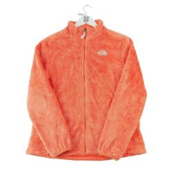 Second life - Kurtka polarowa Osito TNF Orange dla kobiet - Jak nowy. Brązowe kurtki The North Face, bez wzorów, z polaru, sportowe, bez kaptura. Za 190.31 zł.