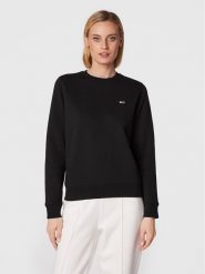 Tommy Jeans Bluza Fleece DW0DW09227 Czarny Regular Fit. Czarne bluzy Tommy Jeans, xxs, bez wzorów, z jeansu, bez ramiączek, bez kaptura. Za 189.99 zł.