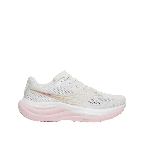 Buty biegowe Saucony Ride 19 Białe. Białe buty do biegania Saucony, bez wzorów, z materiału, bez zapięcia, do biegania. Za 690.25 zł.