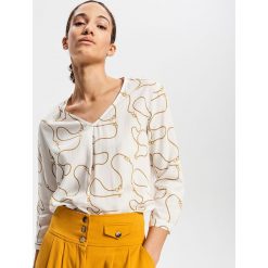 Bluzka z wiskozy - Kremowy. Bluzki marki Reserved. Za 89.99 zł.