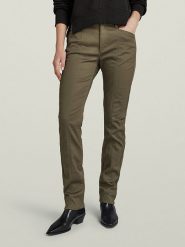 G-Star Spodnie chino w kolorze khaki rozmiar: W31/L34. Brązowe chinosy G-Star, bez wzorów, retro, z podwyższonym stanem. Za 109.52 zł.