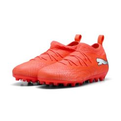 Młodzieżowe buty piłkarskie FUTURE 9 MATCH MG PUMA. Biała buty do biegania Puma, bez wzorów, bez zapięcia, do biegania. Za 299.00 zł.