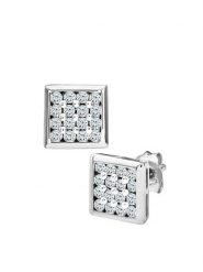 Revoni Złote kolczyki-wkrętki z diamentami rozmiar: onesize. Szare kolczyki Revoni, z diamentem, złote. Za 2,383.99 zł.