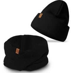 Nandy Damski Komplet Zimowy Czapka Komin Kolory - Zest-Ck-20849-01-Czrn. Czapki zimowe Nandy, na zimę, bez wzorów. Za 90.90 zł.