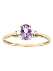 Diamant Exquis Złoty pierścionek z ametystem rozmiar: 55. Żółte pierścionki Diamant Exquis, z ametystem, złote. Za 550.36 zł.