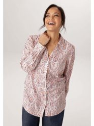 Aniston Bluzka w kolorze jasnoróżowo-niebieskim rozmiar: 44. Różowe bluzki Aniston, bez wzorów, bez kołnierzyka, bez ramiączek. Za 173.99 zł.