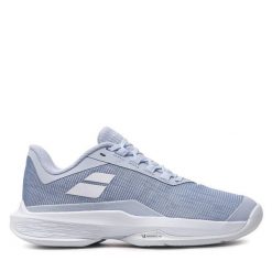 Buty do tenisa Babolat. Niebieskie buty treningowe BABOLAT, bez wzorów, bez zapięcia, tenisowe. Za 309.99 zł.