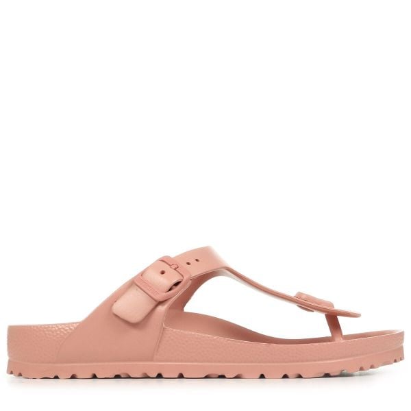 Klapki Birkenstock Gizeh Eva Damskie. Czerwone klapki Birkenstock, bez wzorów, z materiału, bez obcasa, bez zapięcia. Za 313.00 zł.