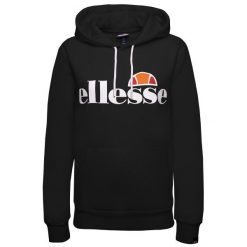 Bluza dresowa damska Ellesse Torices. Czarne bluzy bez kaptura Ellesse, m, bez wzorów, z bawełny, bez kaptura. Za 139.70 zł.