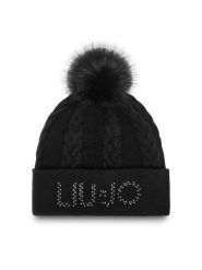 Liu Jo Czapka 2F5058 M0300 Czarny. Czarne czapki zimowe Liu Jo, bez wzorów, z materiału. Za 299.99 zł.