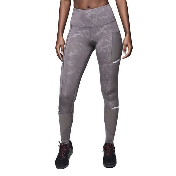 Legginsy treningowe damskie STRONG ID. Szare legginsy STRONG ID, bez wzorów. Za 79.99 zł.