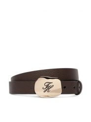 Tommy Hilfiger Pasek Th Plaque 2.5 Pebble AW0AW19152 Brązowy. Brązowe paski Tommy Hilfiger, bez wzorów. Za 289.99 zł.
