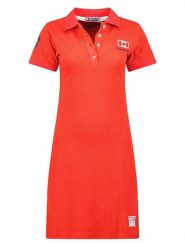 Canadian Peak Sukienka polo "Katcheak" w kolorze czerwonym rozmiar: S. Czerwone sukienki Canadian Peak, s, bez wzorów, z bawełny, bez kołnierzyka, bez ramiączek, midi. Za 70.24 zł.