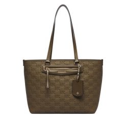 Torebka MICHAEL Michael Kors. Brązowe shopper bag MICHAEL Michael Kors, bez wzorów, bez dodatków. Za 1,239.00 zł.