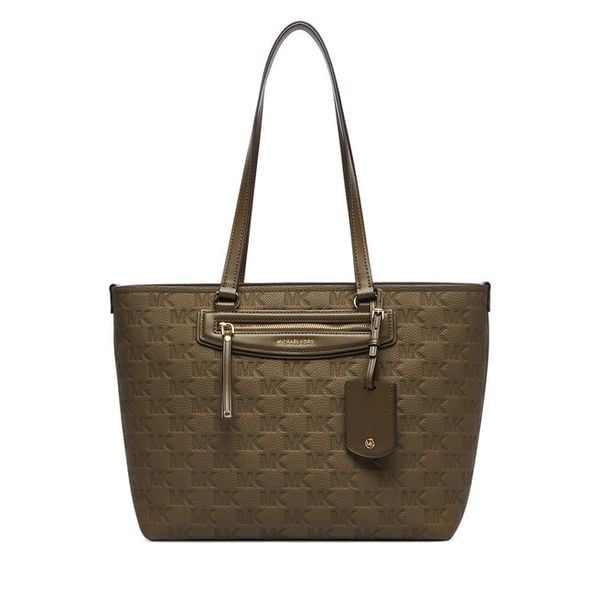 Torebka MICHAEL Michael Kors. Brązowe shopper bag MICHAEL Michael Kors, bez wzorów, bez dodatków. Za 1,239.00 zł.