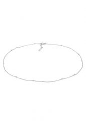Elli Damski naszyjnik Choker, łańcuszek pancerka, kulka, Basic Minimal, regulowany srebro 925 Sterling Silver Naszyjniki 1 ct. Szare łańcuszki Elli, z materiału, srebrne. Za 248.99 zł.