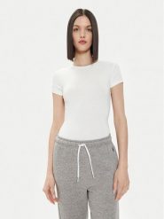 Gina Tricot T-Shirt 21287 Biały Slim Fit. Białe t-shirty Gina Tricot, xl, bez wzorów, z wiskozy, bez kołnierzyka, bez ramiączek. Za 79.99 zł.
