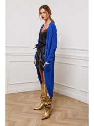 Joséfine Kardigan "Irissa" w kolorze niebieskim rozmiar: S. Niebieskie swetry Joséfine, s, bez wzorów, z kaszmiru, bez ramiączek. Za 195.99 zł.