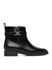 Nine West Botki CEO-NADIM-01 Czarny. Czarne botki Nine West, bez wzorów, z materiału, bez obcasa, na płaskiej podeszwie, bez zapięcia. Za 269.99 zł.