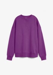 Bluza oversize. Fioletowe bluzy bonprix, bez wzorów, bez ramiączek, bez kaptura. Za 84.99 zł.