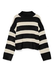 Vero Moda Sweter w kolorze czarnym rozmiar: M. Czarne swetry Vero Moda, m, bez wzorów, bez ramiączek. Za 105.38 zł.