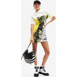 Desigual torebka kolor czarny. Czarne shopper bag Desigual, bez wzorów, bez dodatków. W wyprzedaży za 289.99 zł.