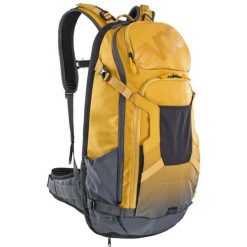 Plecak rowerowy dla dorosłych Evoc FR Trail E-Ride ochraniacz. Żółte plecaki EVOC, bez wzorów, z nylonu, bez dodatków. Za 883.99 zł.