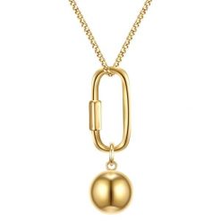 Lulu & Jane Łańcuszek Kulka Stop metali Żółte złoto Naszyjniki 1 ct Damski. Żółte naszyjniki Lulu & Jane, z materiału, złote. Za 109.99 zł.