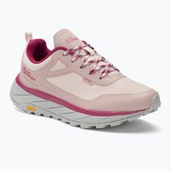 Buty turystyczne damskie Jack Wolfskin Terrashelter Low. Czerwone buty trekkingowe Jack Wolfskin, z materiału, bez zapięcia. Za 649.99 zł.